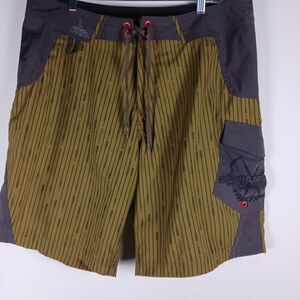 Allyance Men's Shorts Size 38 Cargo Pocket Olive Gray